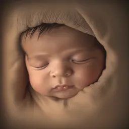Photorealistic, AI generated baby photo of a 3D ultrasound