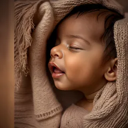 Photorealistic, AI generated baby photo of a 3D ultrasound