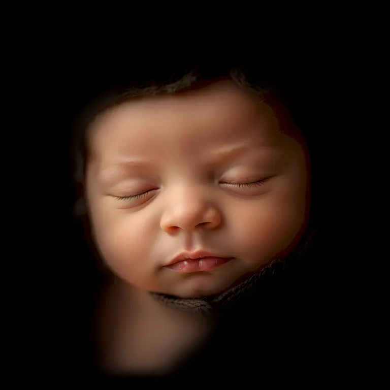 Photorealistic, AI generated baby photo of a 3D ultrasound